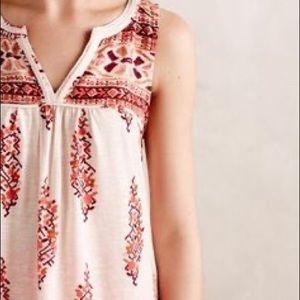 Akemi + Kin Anthropologie “Morning Glory” tank top